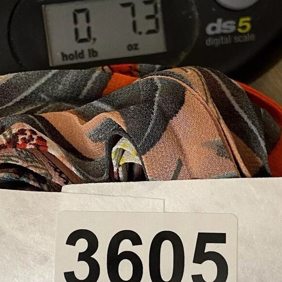 Floral Pleated Swing Dress Womens L Retro Boho‎ Chic Casual Office Siren Summer - Picture 10 of 10